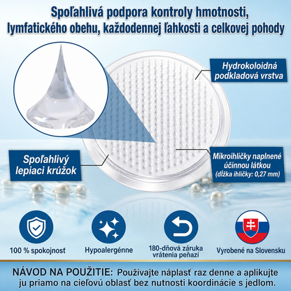 🇸🇰 AMZKEEP® Moringa · Berberín × NAD+ 10 v 1 — Nano mikroihličková náplasť pre podporu metabolizmu, energie a kontroly hmotnostiJedna náplasť denne · Podpora chuti do jedla, pokožky, spánku a každodennej vitality